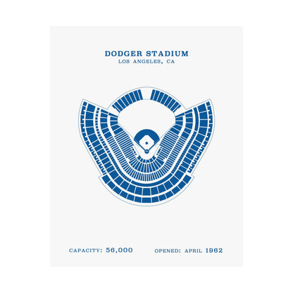 Dodger Stadium Poster | Classic Border