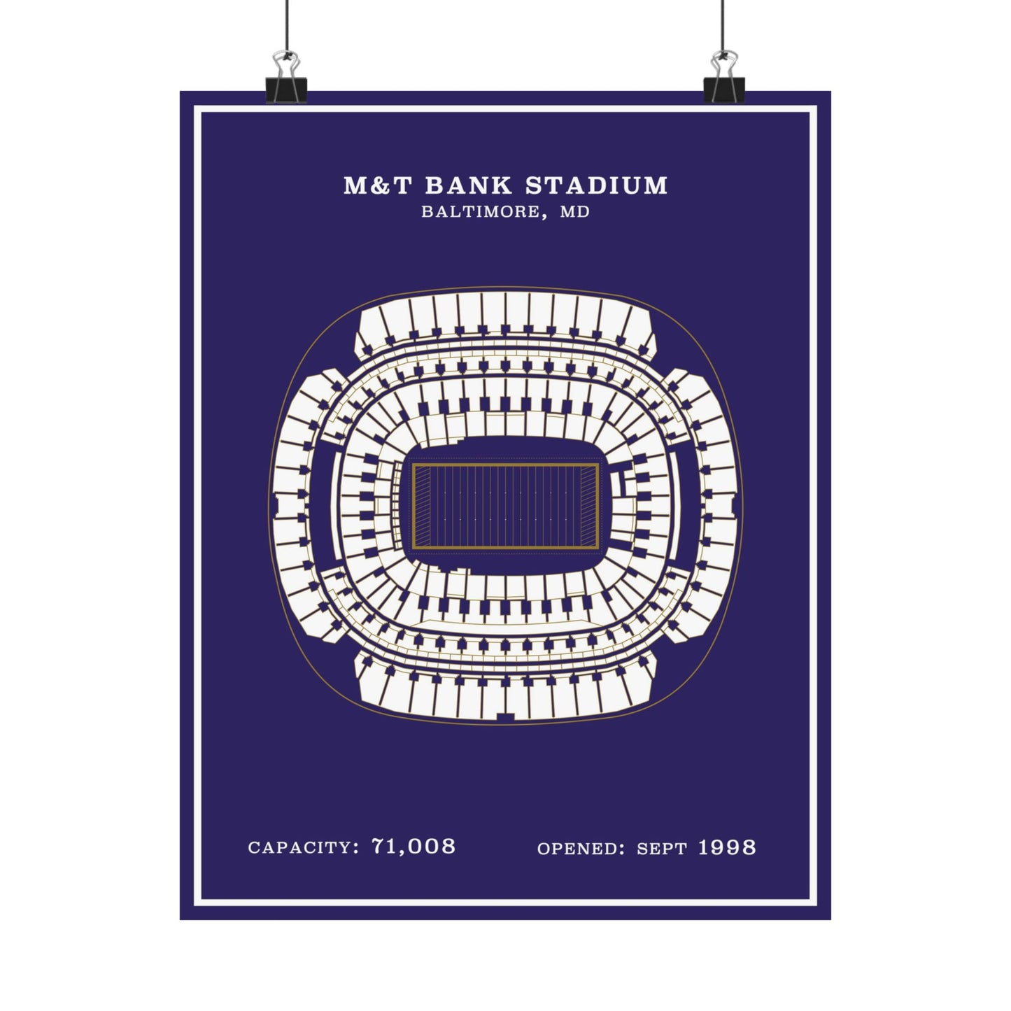 M&T Bank Stadium Poster | Modern Border