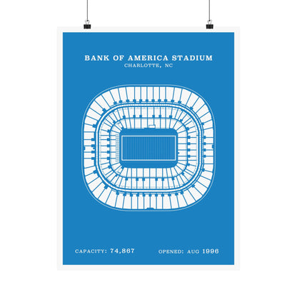 Bank of America Stadium Poster | Classic Border
