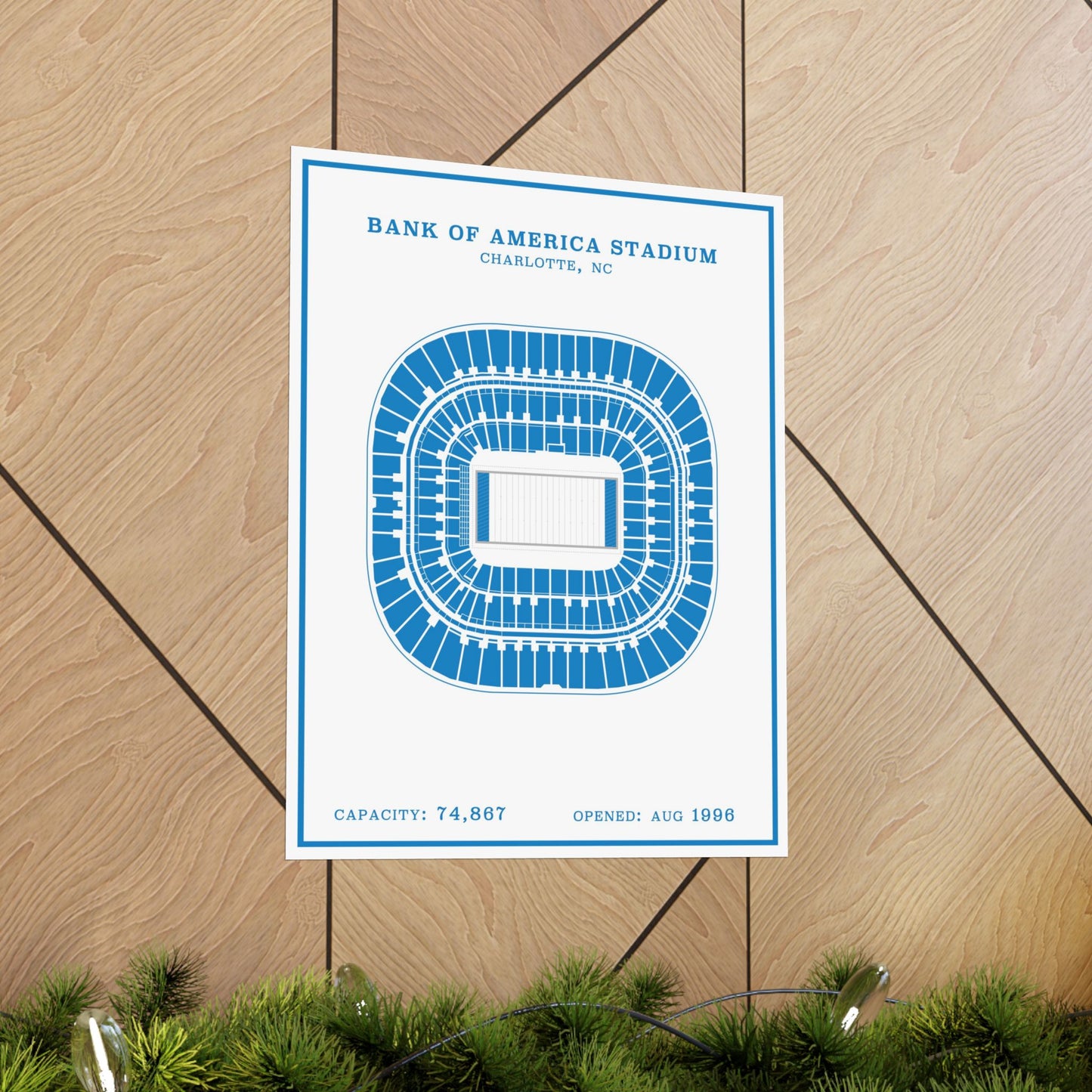 Bank of America Stadium Poster | Modern Border