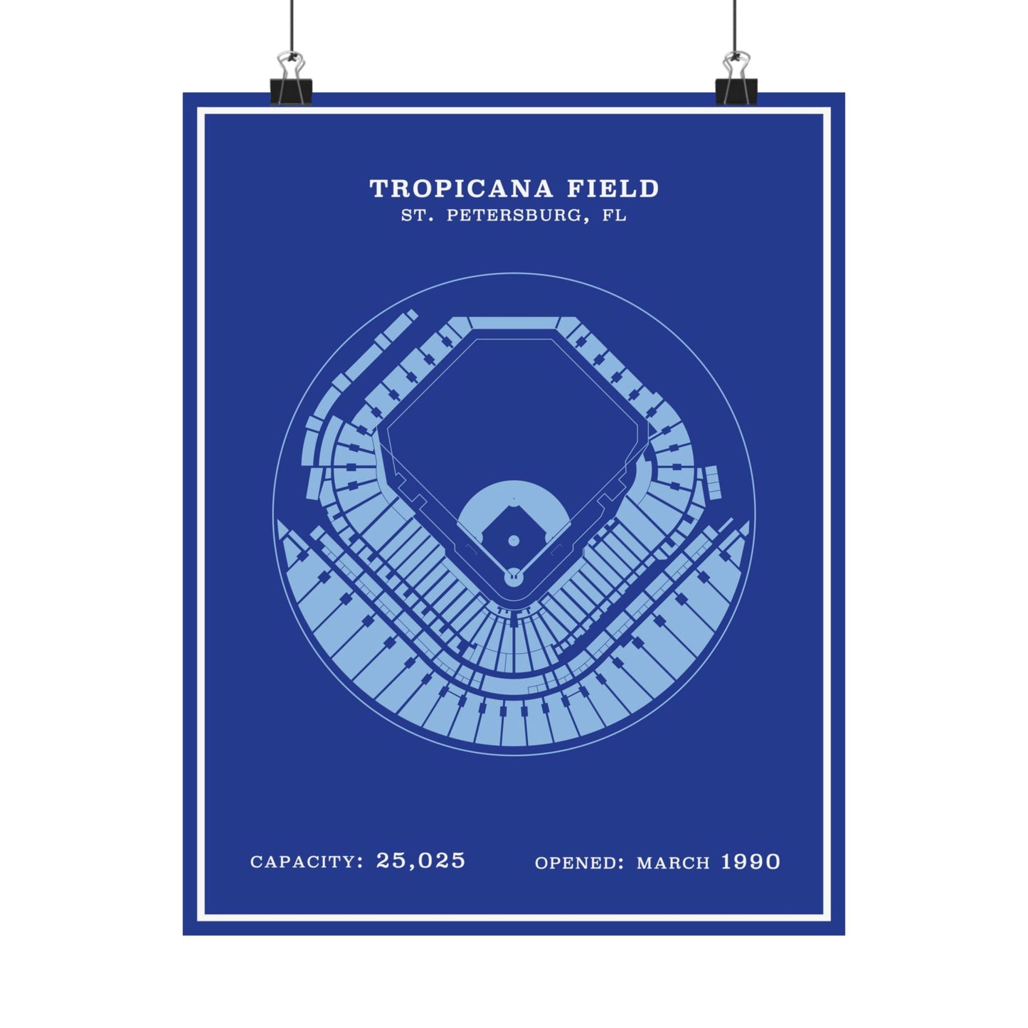 Tropicana Stadium Poster | Modern Border
