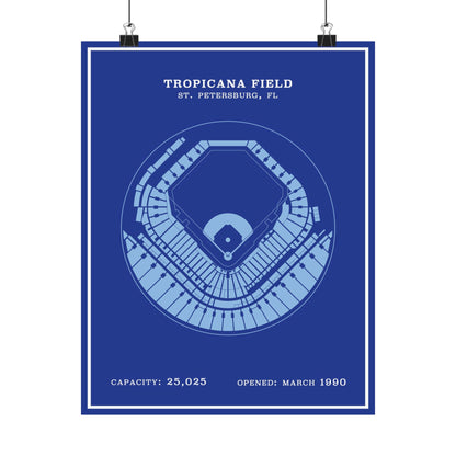 Tropicana Stadium Poster | Modern Border