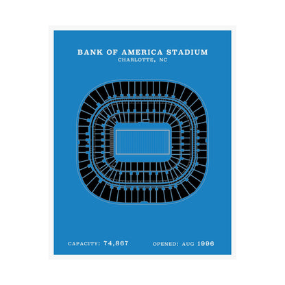 Bank of America Stadium Poster | Classic Border