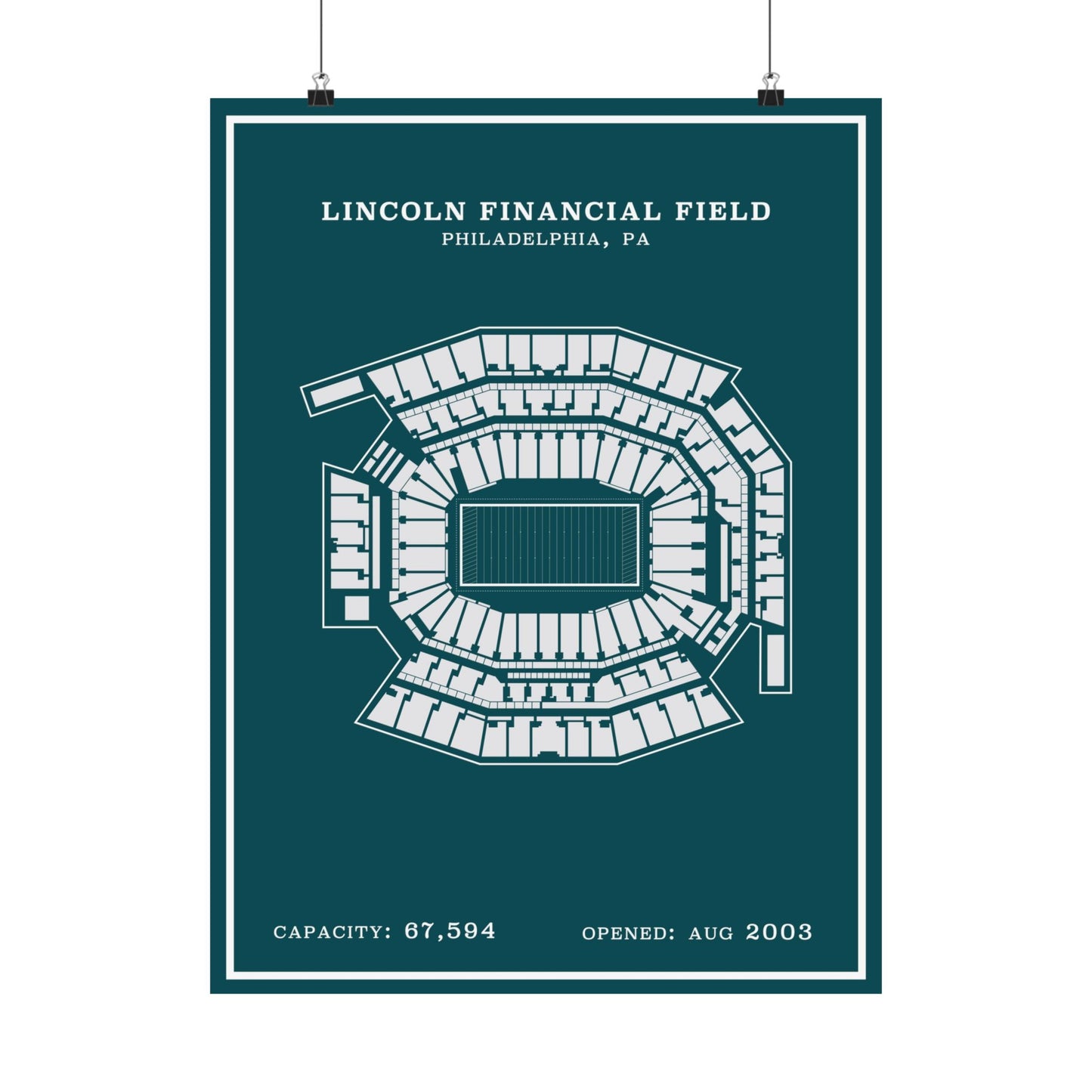 Lincoln Financial Stadium Poster | Modern Border