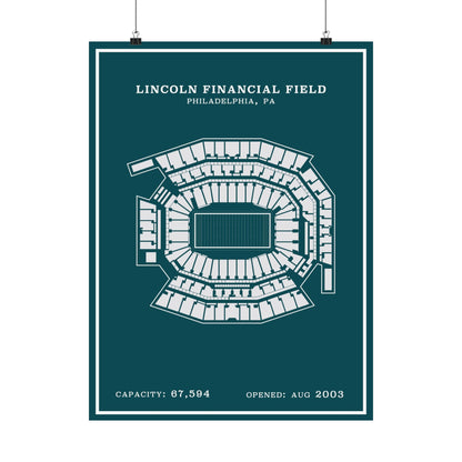 Lincoln Financial Stadium Poster | Modern Border