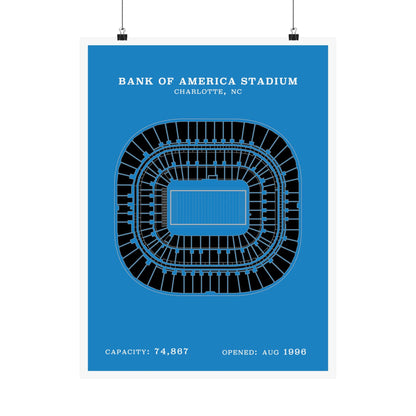 Bank of America Stadium Poster | Classic Border