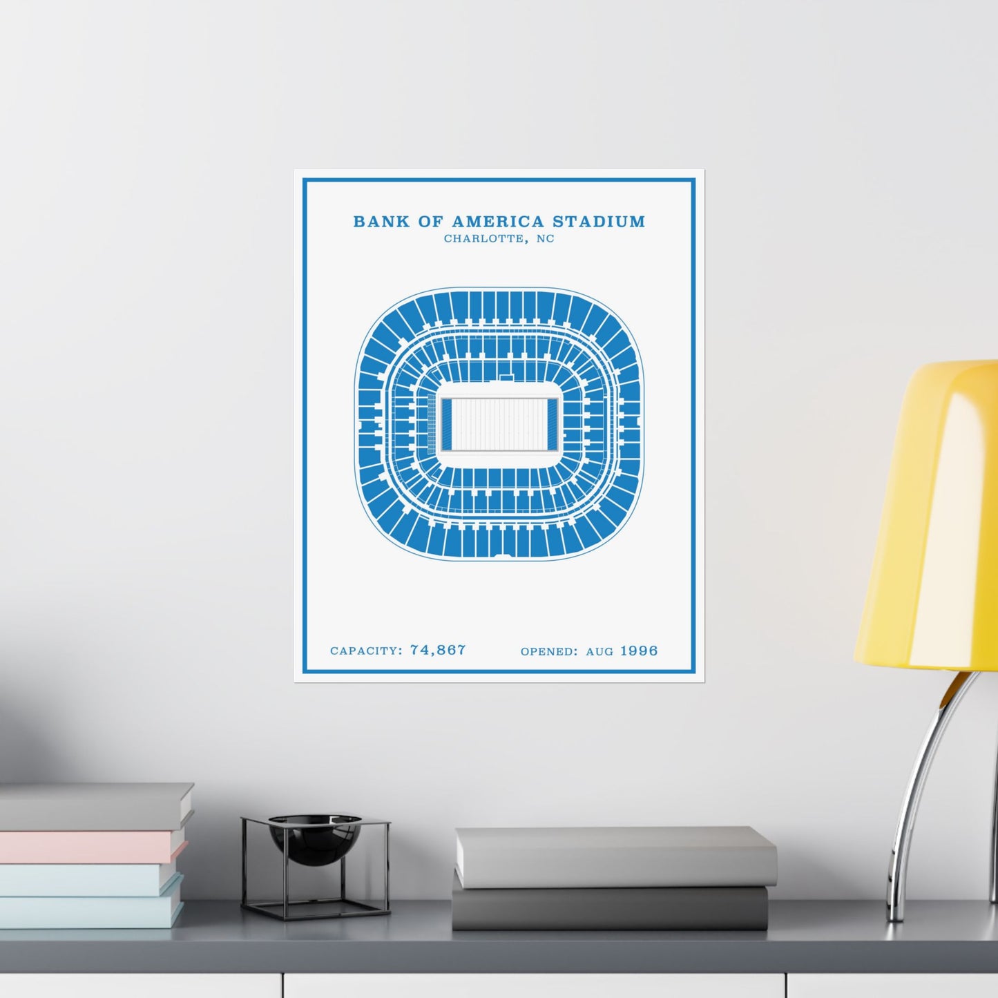 Bank of America Stadium Poster | Modern Border