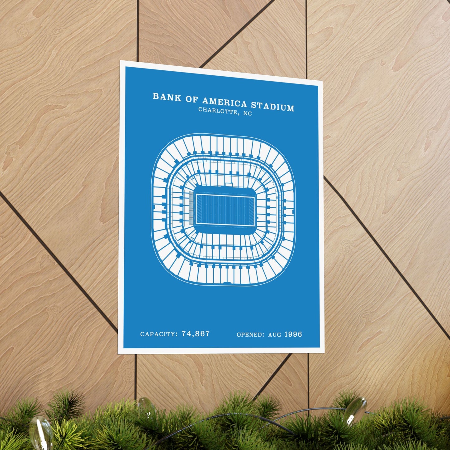 Bank of America Stadium Poster | Classic Border