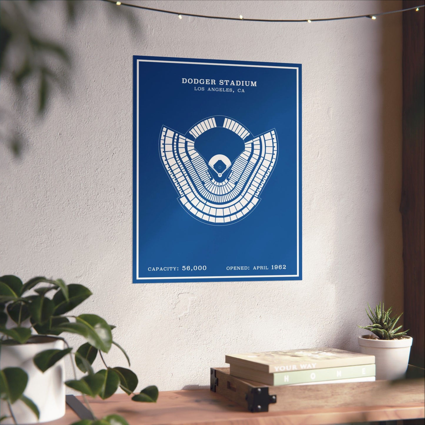 Dodger Stadium Poster | Modern Border