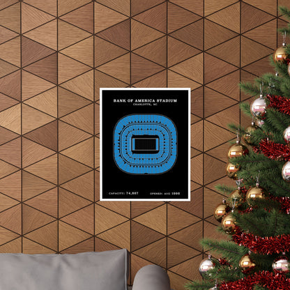 Bank of America Stadium Poster | Classic Border