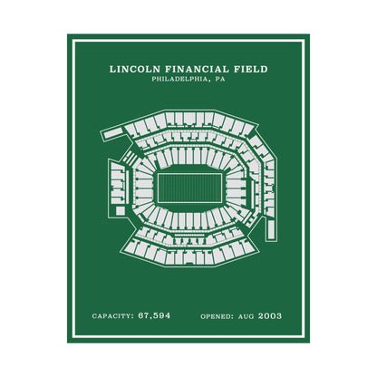 Lincoln Financial Stadium Poster | Modern Border