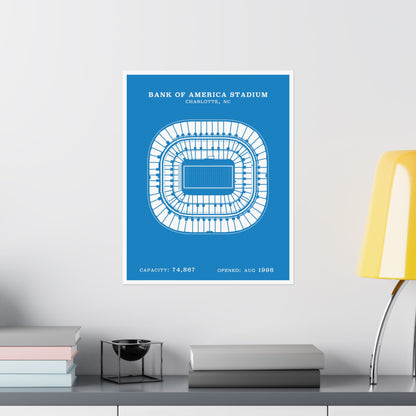Bank of America Stadium Poster | Classic Border