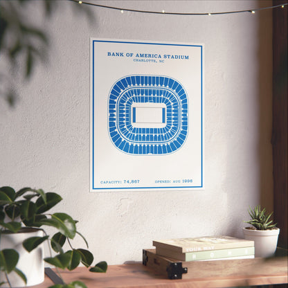 Bank of America Stadium Poster | Modern Border