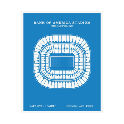 Bank of America Stadium Poster | Classic Border