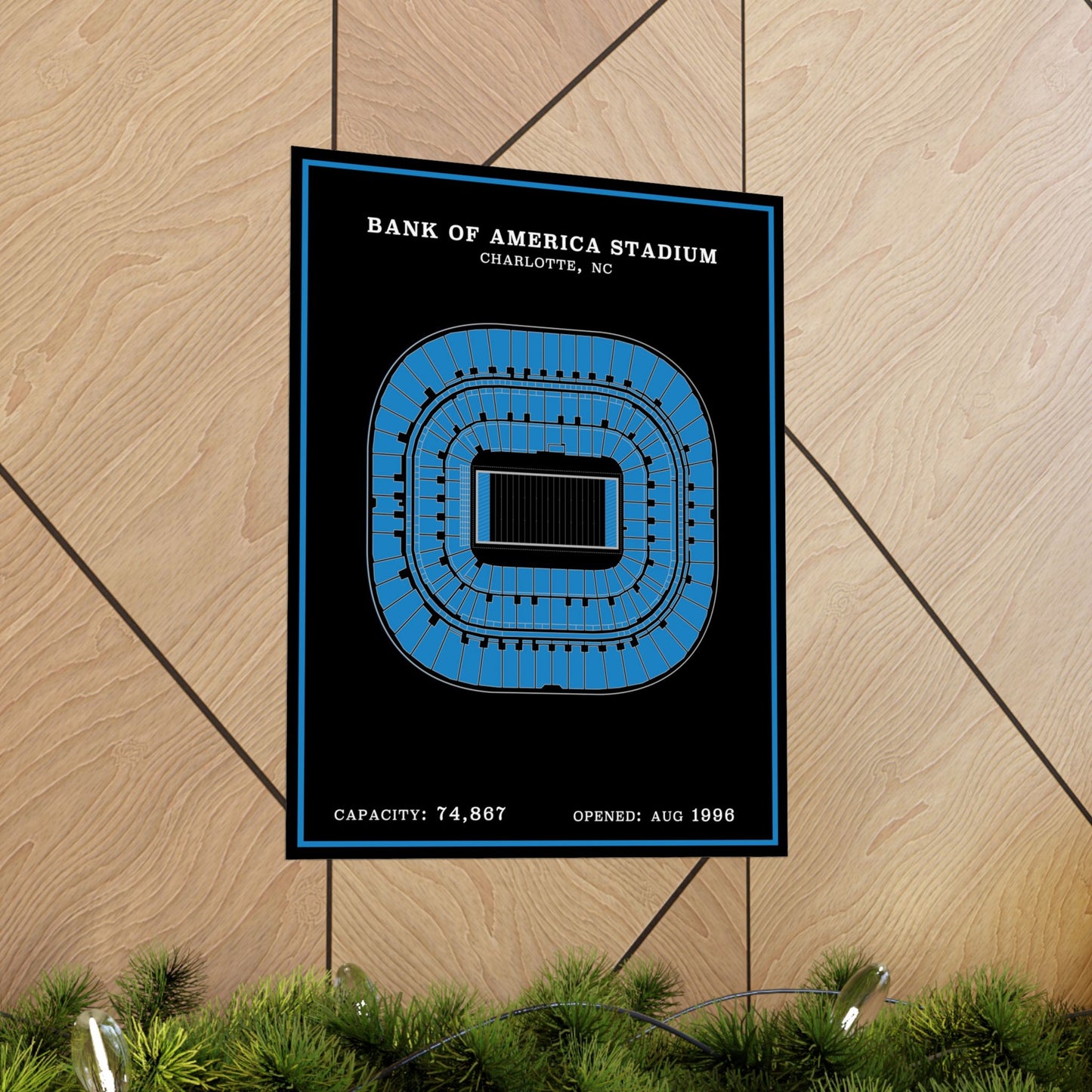 Bank of America Stadium Poster | Modern Border