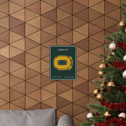 Lambeau Field Poster | Green Modern