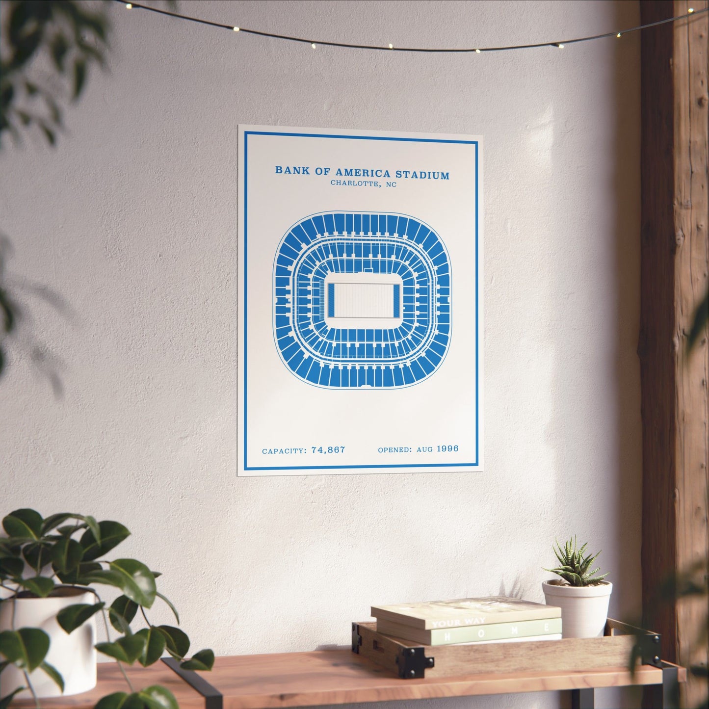Bank of America Stadium Poster | Modern Border