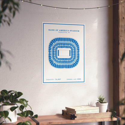 Bank of America Stadium Poster | Modern Border