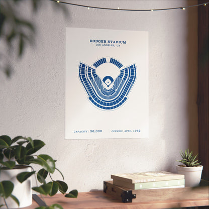 Dodger Stadium Poster | Classic Border