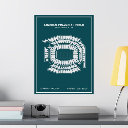 Lincoln Financial Stadium Poster | Modern Border