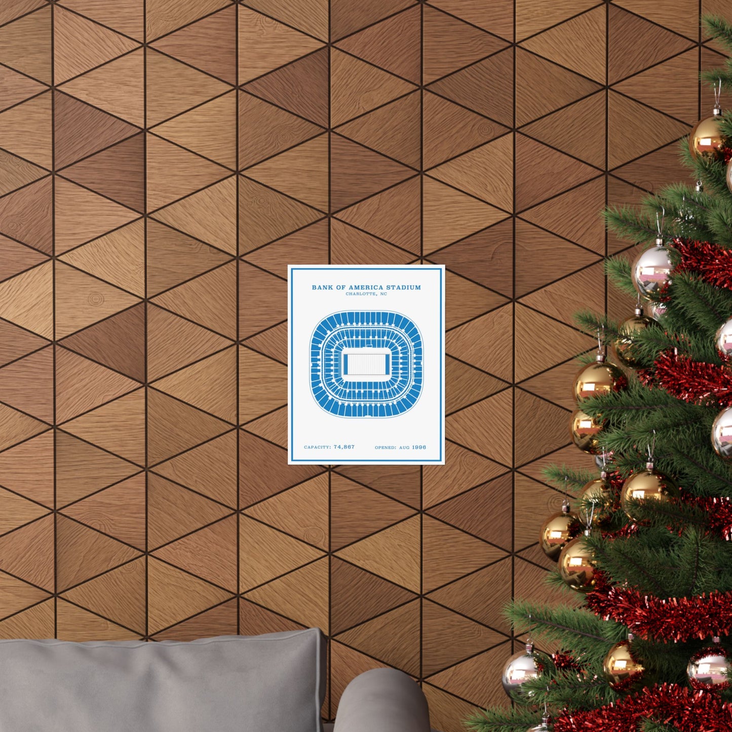Bank of America Stadium Poster | Modern Border