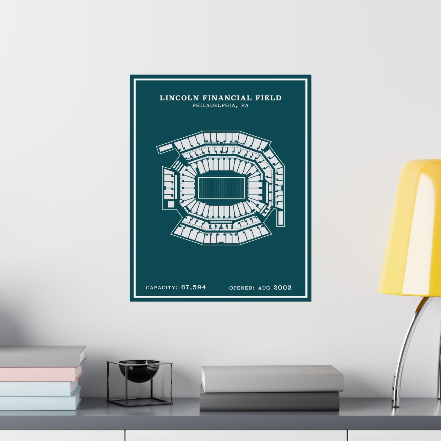 Lincoln Financial Stadium Poster | Modern Border