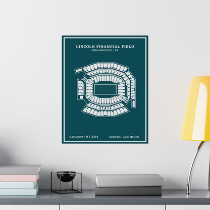 Lincoln Financial Stadium Poster | Modern Border