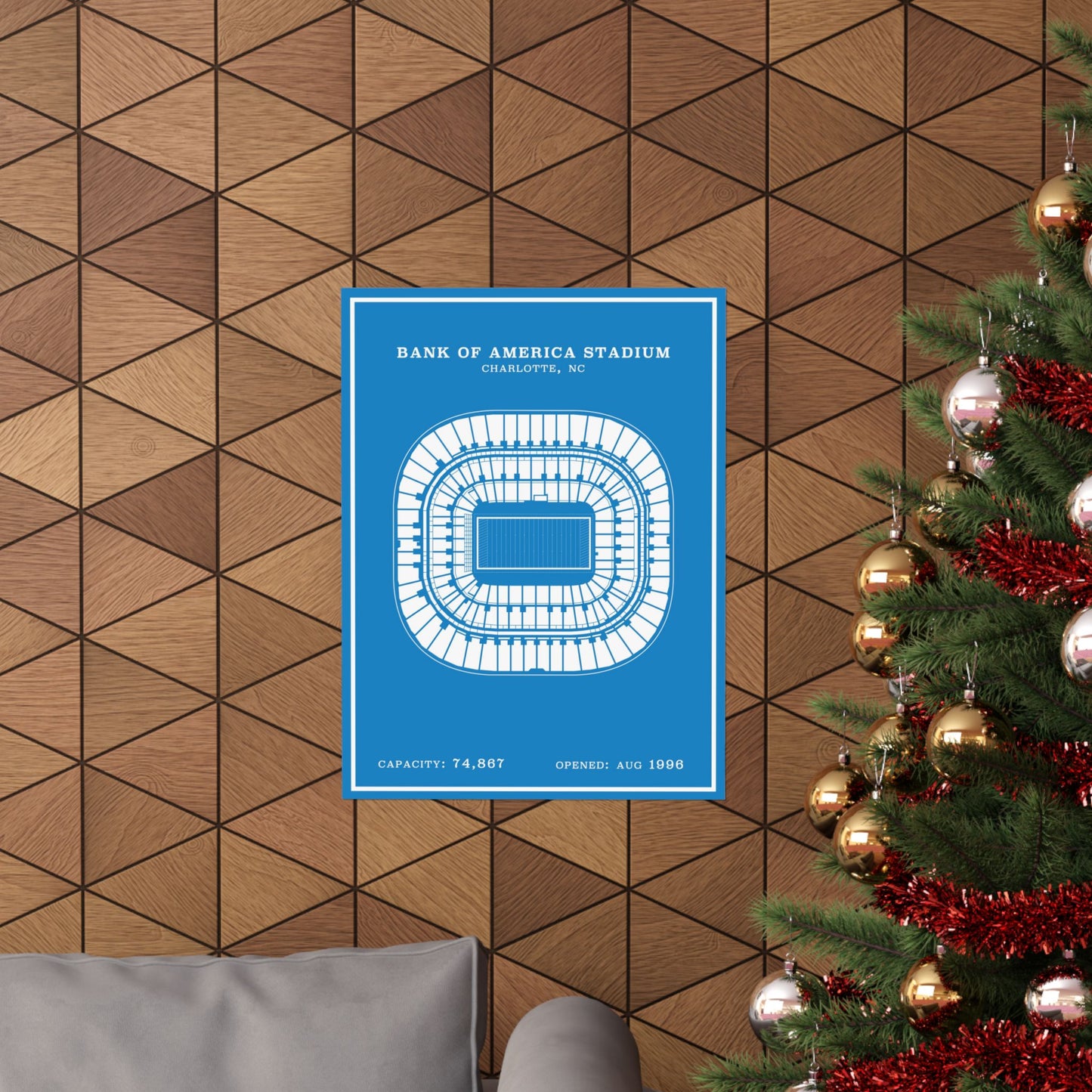 Bank of America Stadium Poster | Modern Border