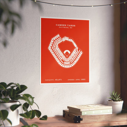 Camden Yards Stadium Poster | Classic Border