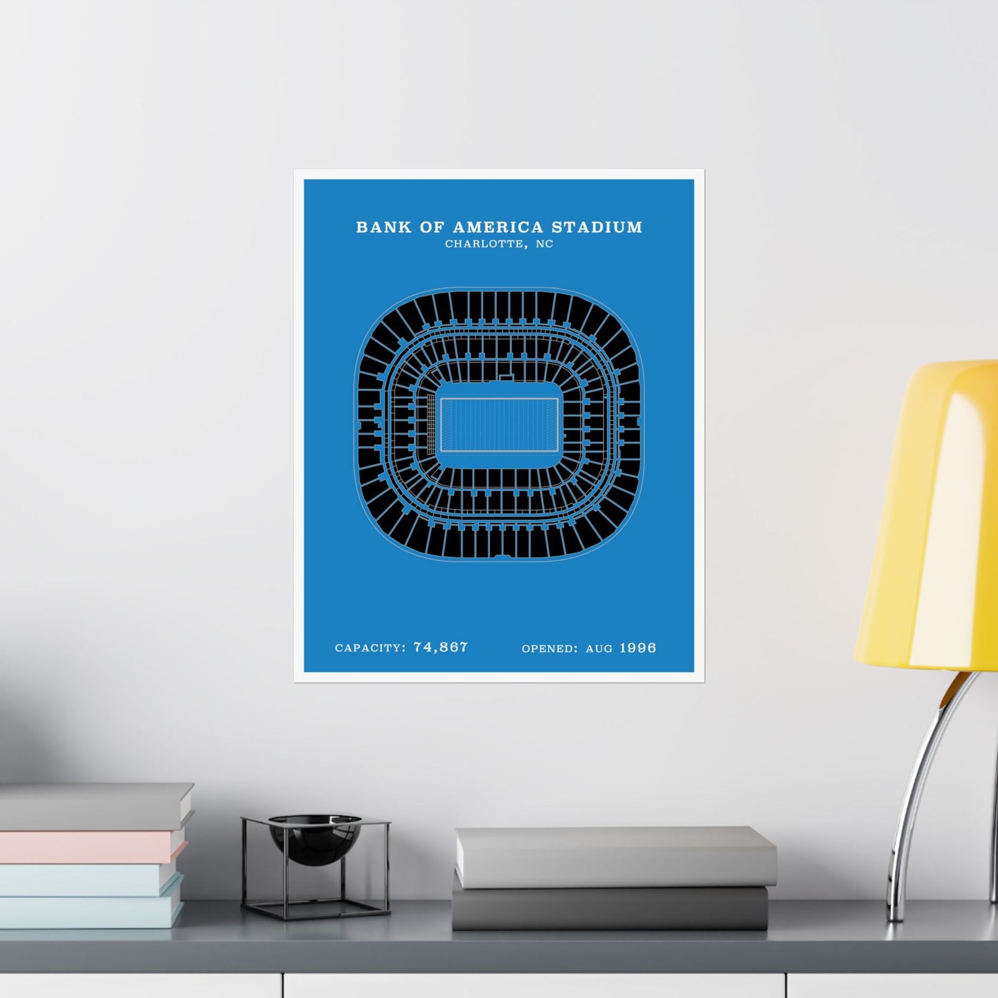 Bank of America Stadium Poster | Classic Border