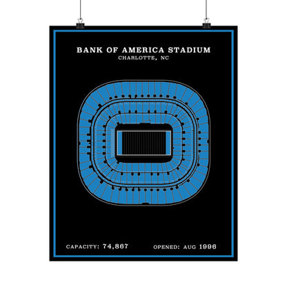 Bank of America Stadium Poster | Modern Border