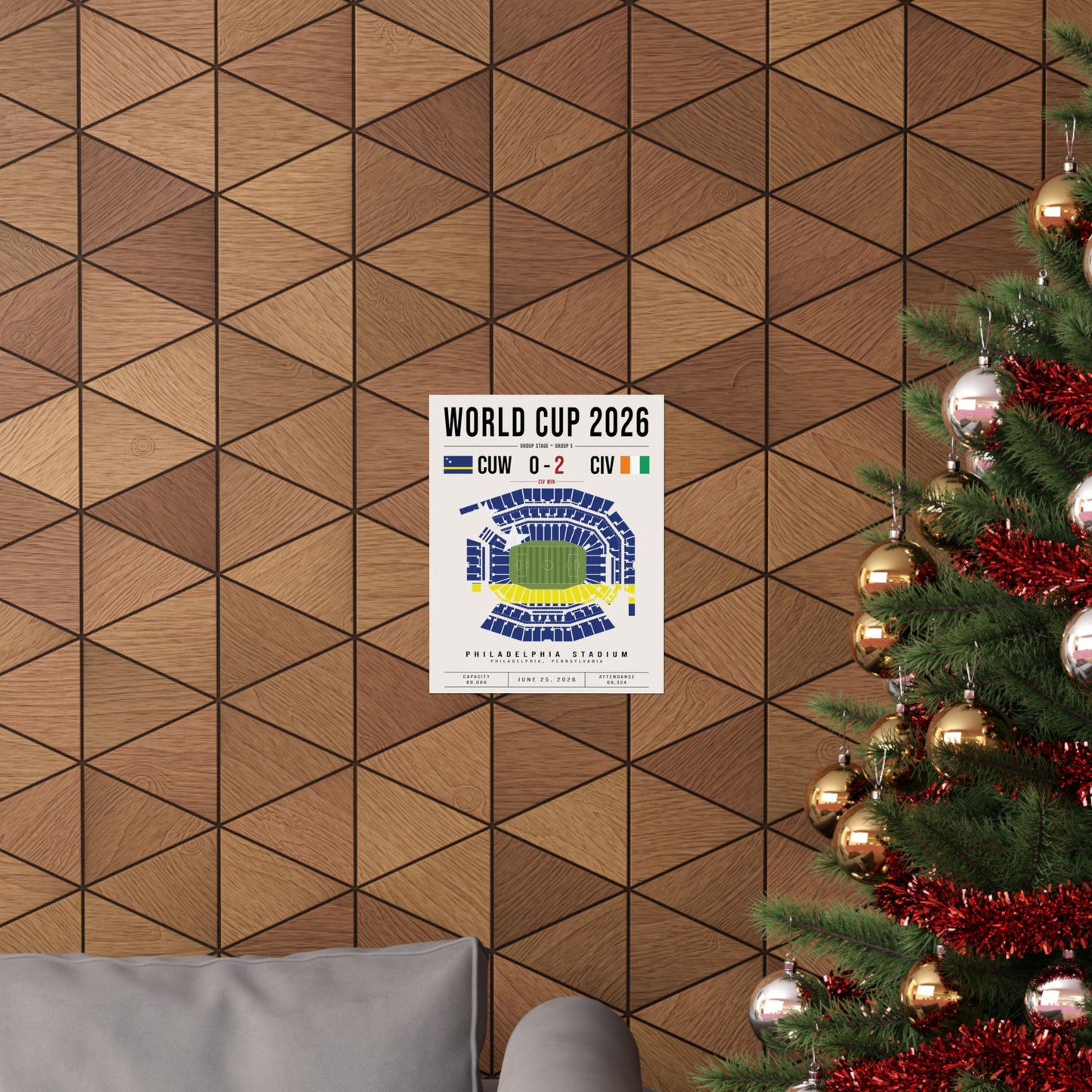 Curaçao vs. Ivory Coast World Cup Match Poster