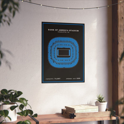 Bank of America Stadium Poster | Modern Border