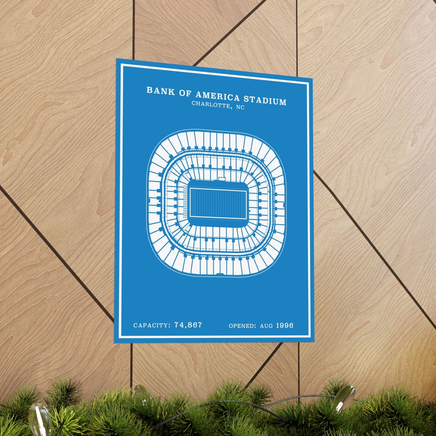 Bank of America Stadium Poster | Modern Border