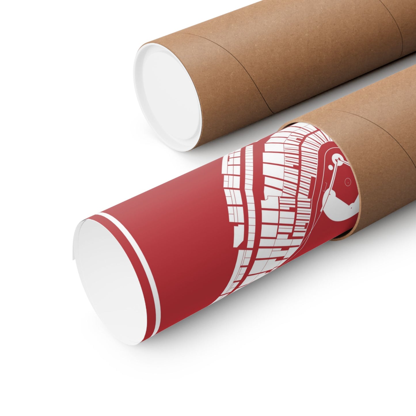 Fenway Park Stadium Poster | Modern Border