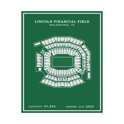 Lincoln Financial Stadium Poster | Modern Border