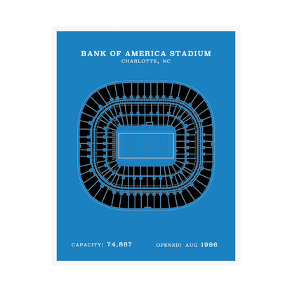 Bank of America Stadium Poster | Classic Border