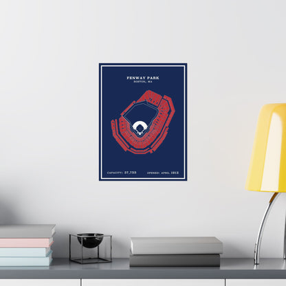 Fenway Park Stadium Poster | Modern Border