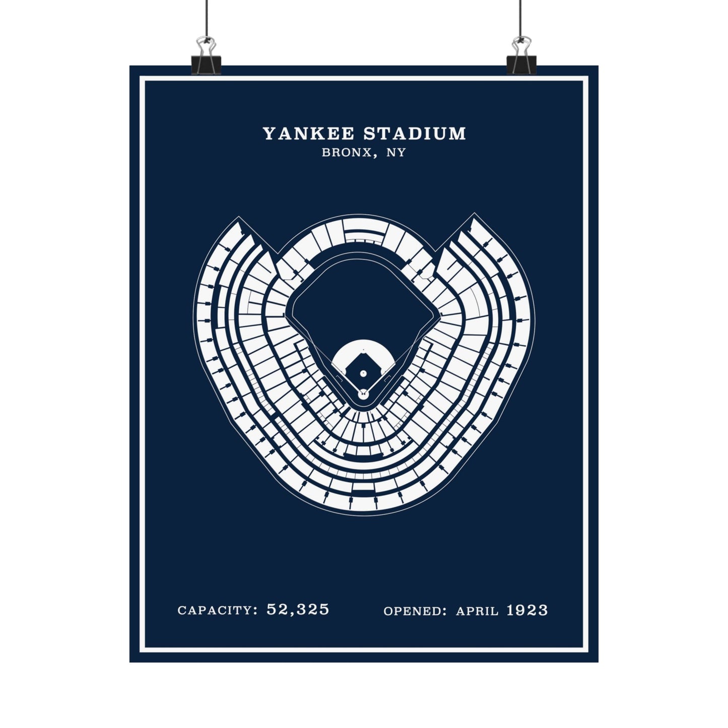 Yankee Stadium Poster | Modern Border