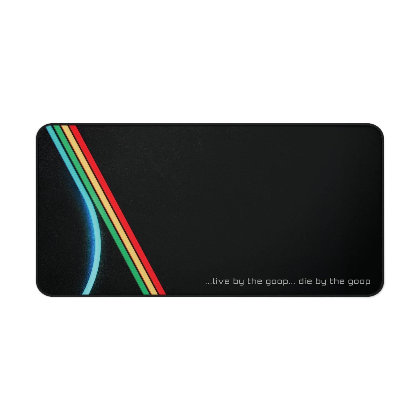 Live by the Goop Desk Mat | ARC Raiders Neon Minimalist Sci‑Fi Gaming Mouse Pad