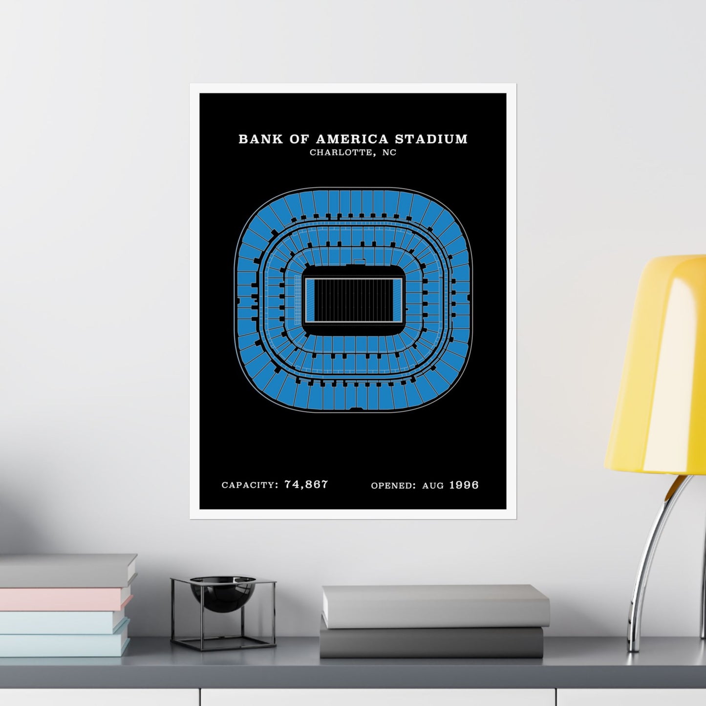 Bank of America Stadium Poster | Classic Border