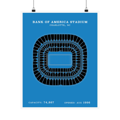 Bank of America Stadium Poster | Classic Border