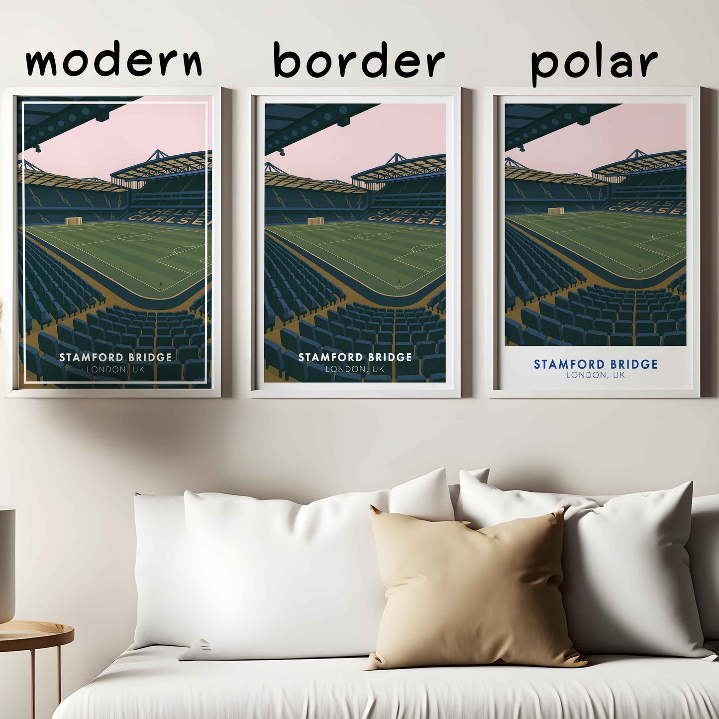 Stamford Bridge Chelsea Stadium Poster – London Football Wall Art Print Home Decor