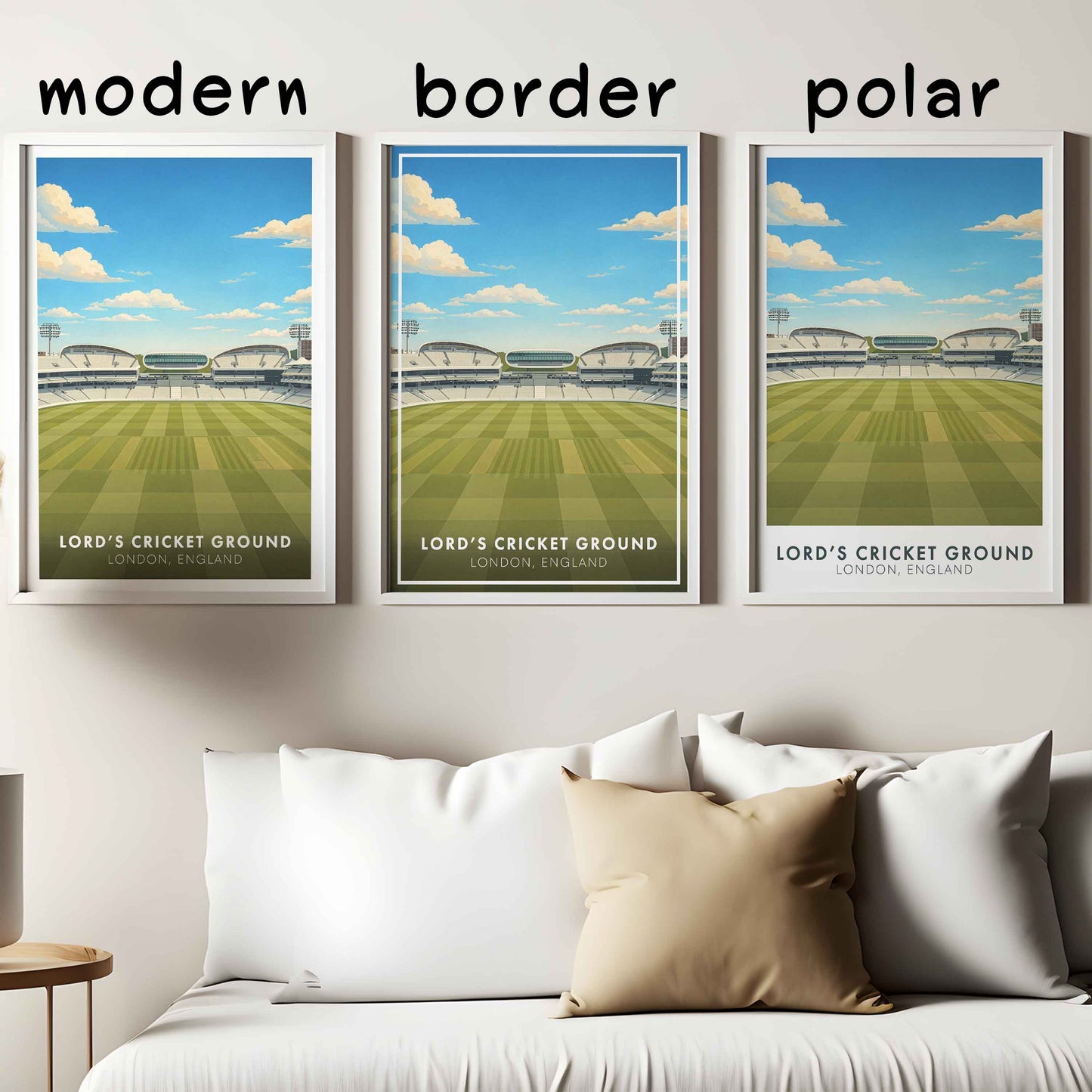 Lord’s Cricket Ground Poster – London Stadium Wall Art Print for Home or Office Decor