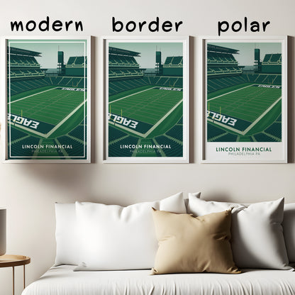 Lincoln Financial Field Poster | Philadelphia Football Stadium Print