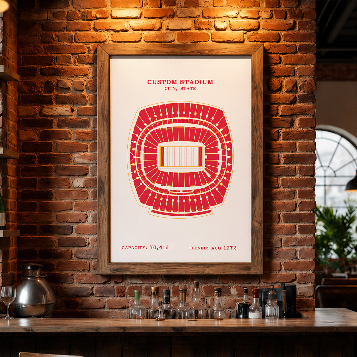 Custom Sports Venue Poster