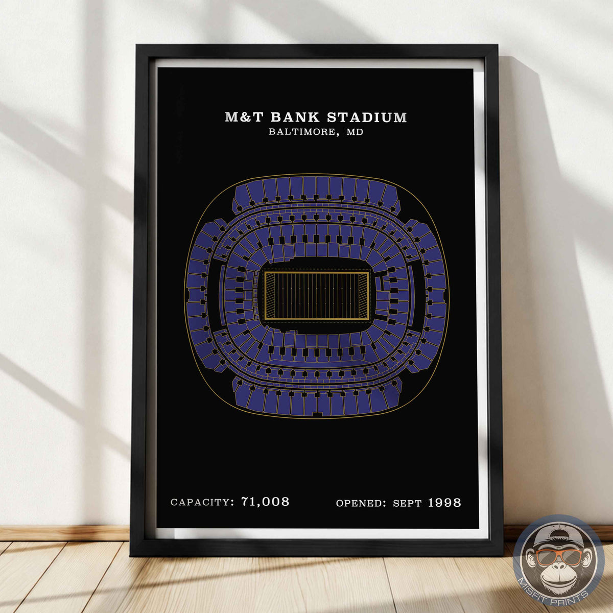 M&T Bank Stadium - Border Print