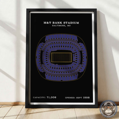 M&T Bank Stadium - Border Print