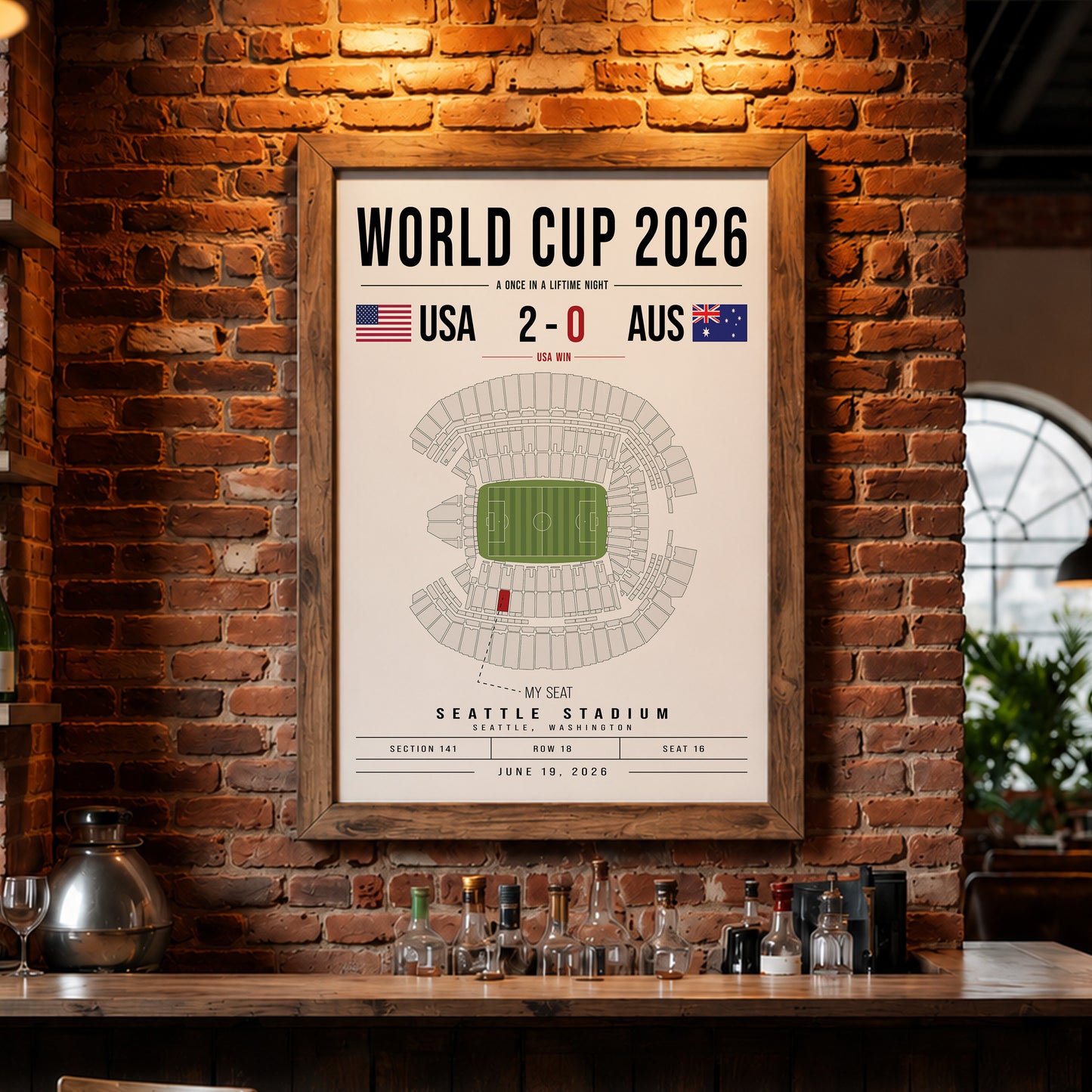 Custom World Cup Soccer Poster