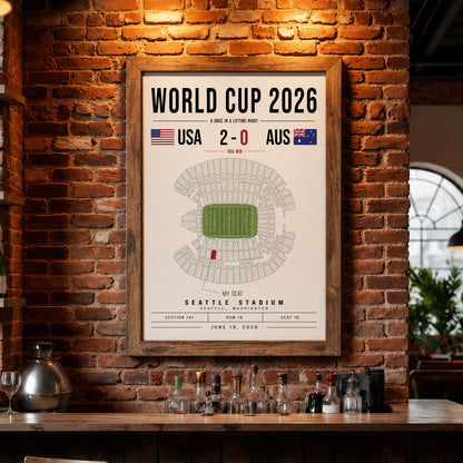 Custom World Cup Soccer Poster